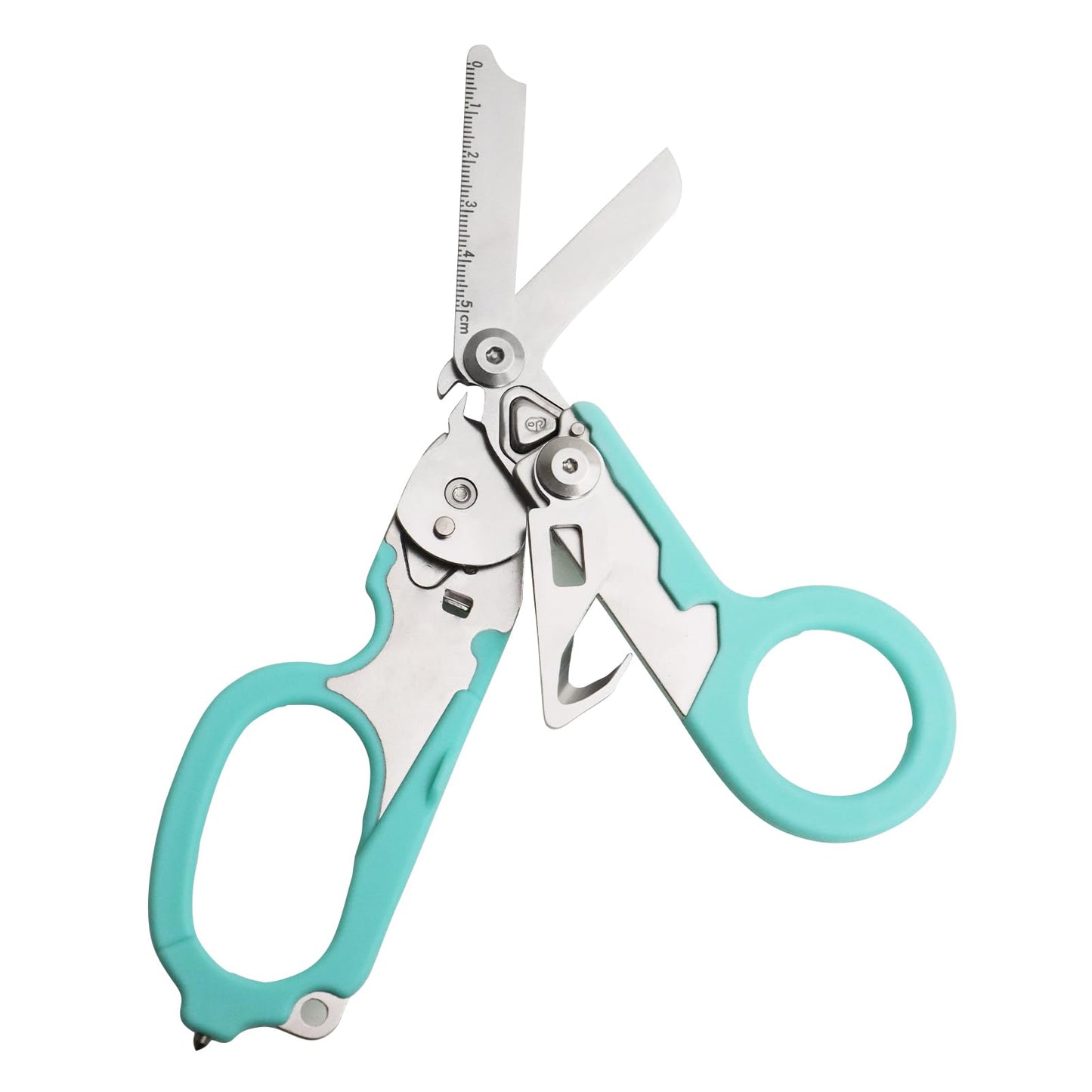 Elegital Emergency Rescue Scissor,Stainless Steel Multifunction Foldable Trauma Shears for Outdoor Camping Rescuae Tools