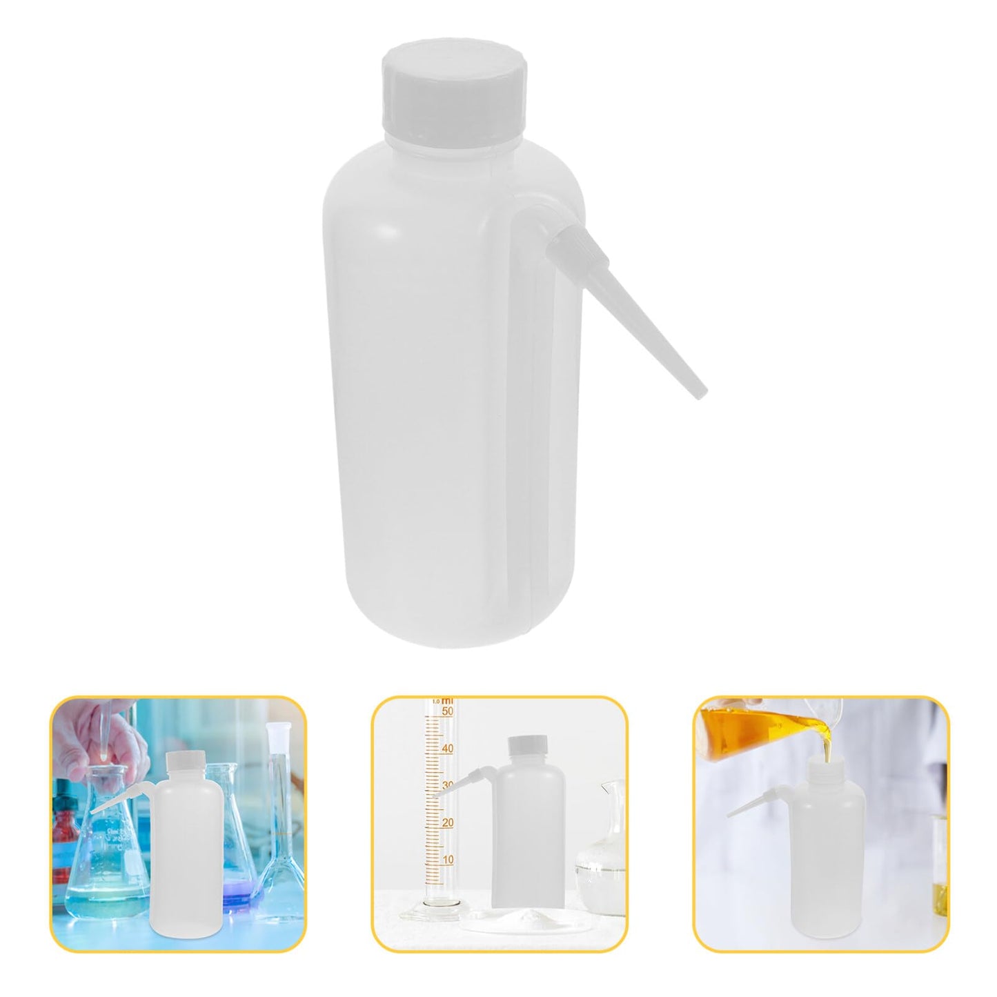 Wash Bottles 500ml 4pcs Unitary Wash Bottles Squirt Bottle Scientific Plastic PE Squirt Bottles Safety
