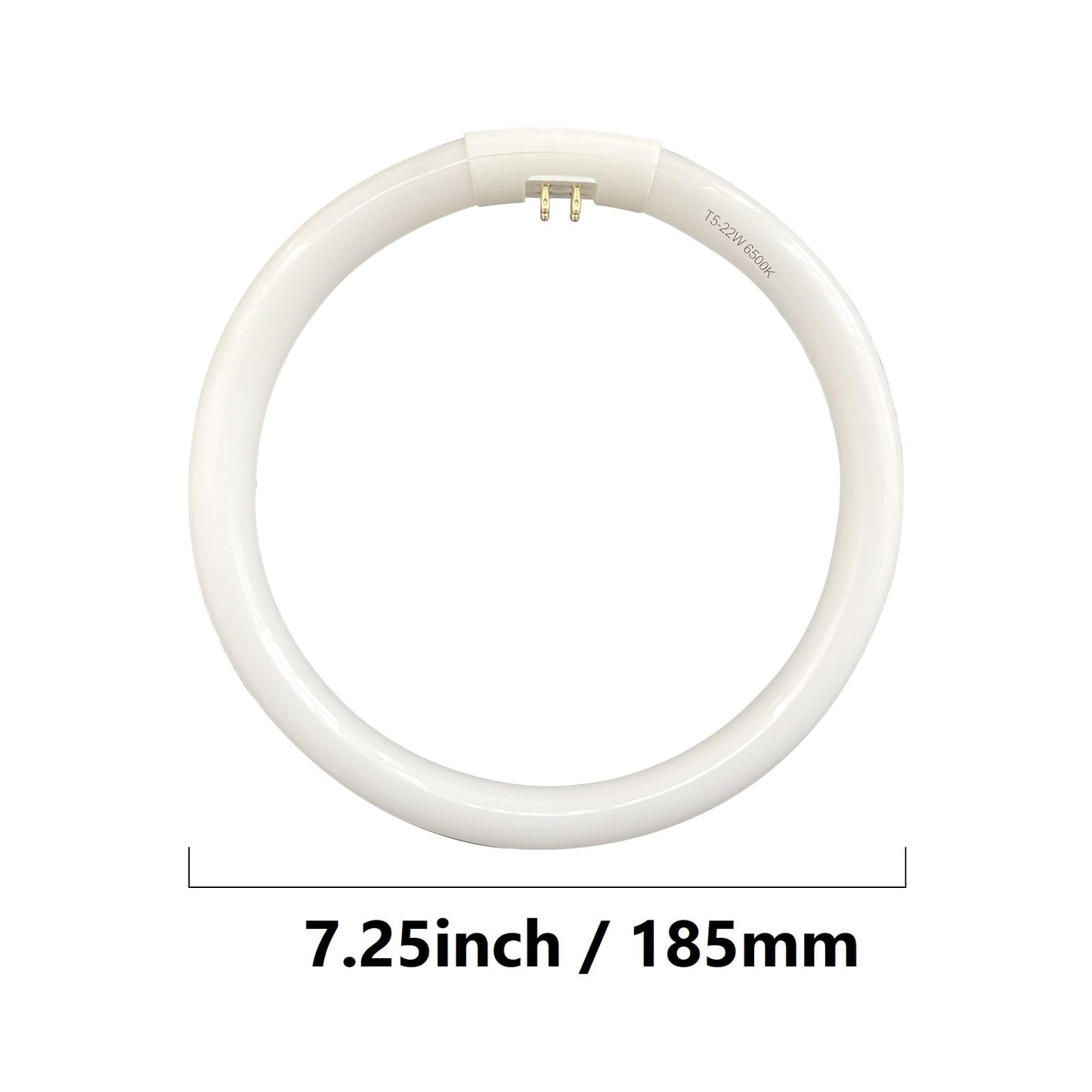 7.25 inch OD,T5 22W Circular Bulb 6400K Daylight,G10q Base 4 pin, Circle Fluorescent Lamp fc8t5/865/G10Q 4Pin Base