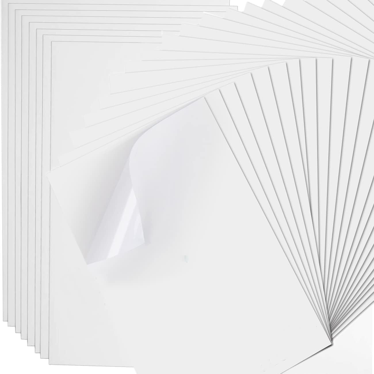 VIKDOOK Printable Vinyl Sticker Paper for Cricut Inkjet Printer Waterproof White Matte Vinyl Decal Paper for Cricut Sheet Size 8.5” X 11”