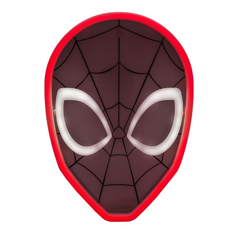 Spiderman Wall Mountable LED Neon Light Officially Licensed Marvel Accent Light for Boys and Girls Bedroom or Man Cave, Superhero Comic Collectible Gift - Paladone