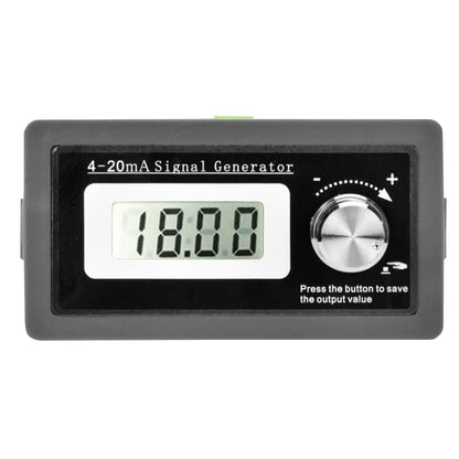 Signal Generator, 4-20mA 15-30V High Accuracy Current Loop Signal Generator Frequency Generator Two-Wire Transducer Test with LCD Display (Black)
