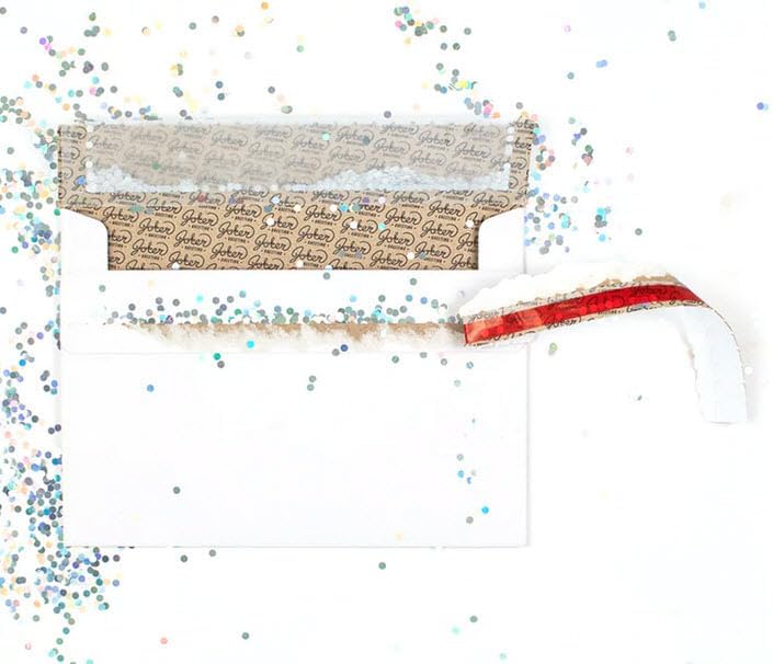 3-Pack Glitter Trap Prank Envelopes – The Ultimate Prank Envelopes for Sending Cards with a Sparkly Surprise – Fits Standard Cards - Laughter Guaranteed