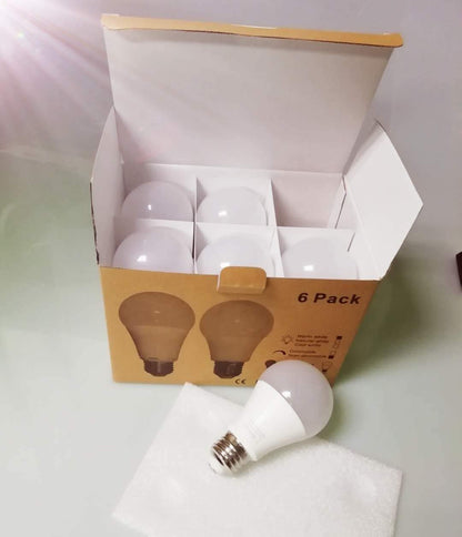 Low Voltage 12V LED Bulb E26 Warm White 2700K 60W Equivalent A19 Edison Light Bulb 7w 630LM , for RV Interior Lighting , Solar Panel Project Off Grid Lighting , 6 Pack