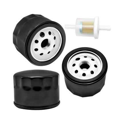 Anxingo Oil Filters Replacement for Briggs & Stratton 492932S 492932 695396 696854 Replacement for Briggs and Stratton 492932S Oil Filter (3 Pack & 691035 Fuel Filter)