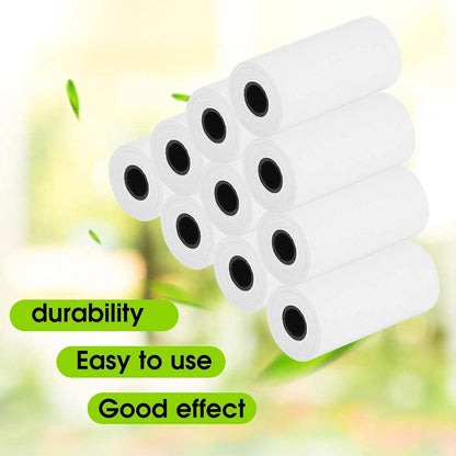 10 Rolls Thermal Paper for Portable Kids Instant Print Camera, 2.2inch x 19.7ft