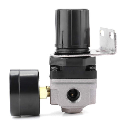 Pneumatic Regulator Adjustable Air Pressure Compressor Control Valve AR2000-02 Thread G1/4 Connection Oil-Water Separator Pressure Reducing Valve