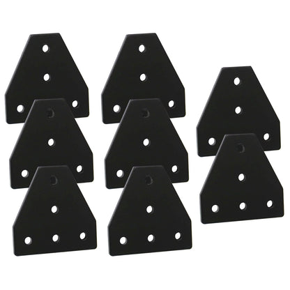 2020 Aluminum Extrusion Connector Bracket Set Included 8PCS Joint Plates,40Pcs M5 T-Slot Nuts and 40Pcs M5x8mm Hex Socket Cap Screw for 2020 Series Aluminum Profile 3D Printer Frame