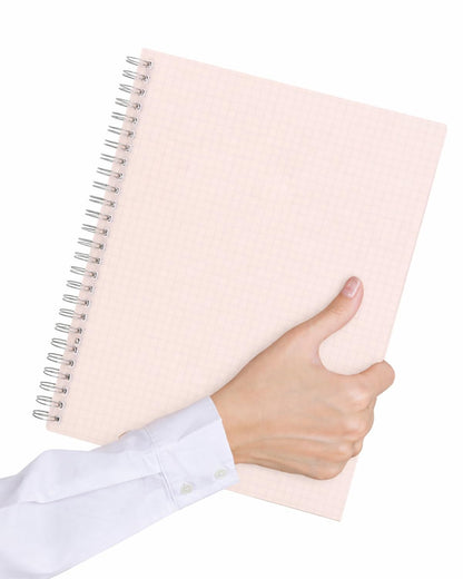 4-Pack A4 Spiral Graph Paper Notebooks (8.3" x 11.5"), 5mm Grid Quad Ruled, 160 Pages (80 Sheets) Each, Hardcover Wirebound Lay-Flat for Math, Engineering & Drafting