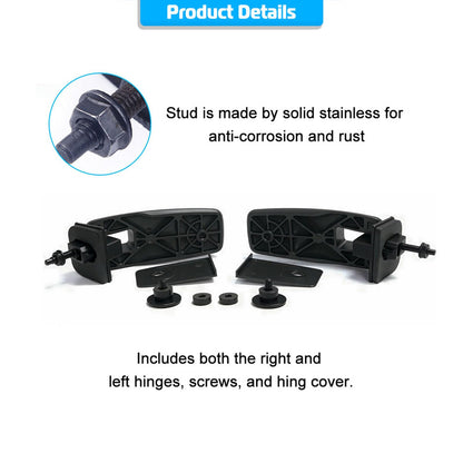 Rear Window Hinge Liftgate Glass Hinge Set Right Left Pair for 2008-2012 Ford Escape Mercury Mariner Mazda Tribute # 8L8Z78420A68C 8L8Z78420A68D 8L8Z-78420A68-C 8L8Z-78420A68-D
