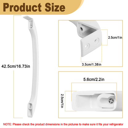 218428101 Refrigerator Door Handle Replacement Compatible with Frigidaire, Replaces AP2114539, 241711801, AH427922, EA427922, PS427922