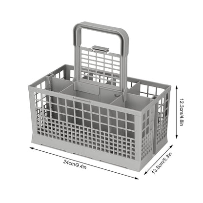 Universal Multipurpose Dishwasher Basket - Cutlery Replacement Storage Box with Handle (240 X 135 X 123mm)