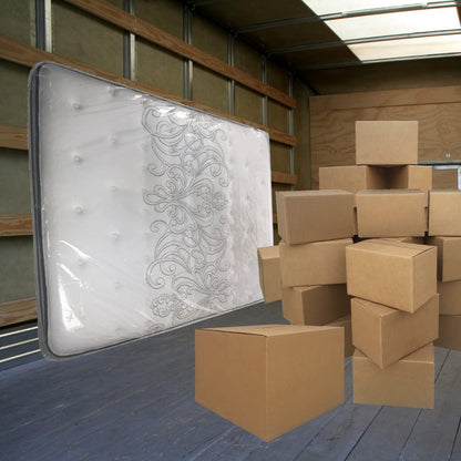uBoxes Queen Mattress Clear Plastic Poly Covers, 61 x 15 x 104 inch, Heavy Duty 2 mil, 1 Pack