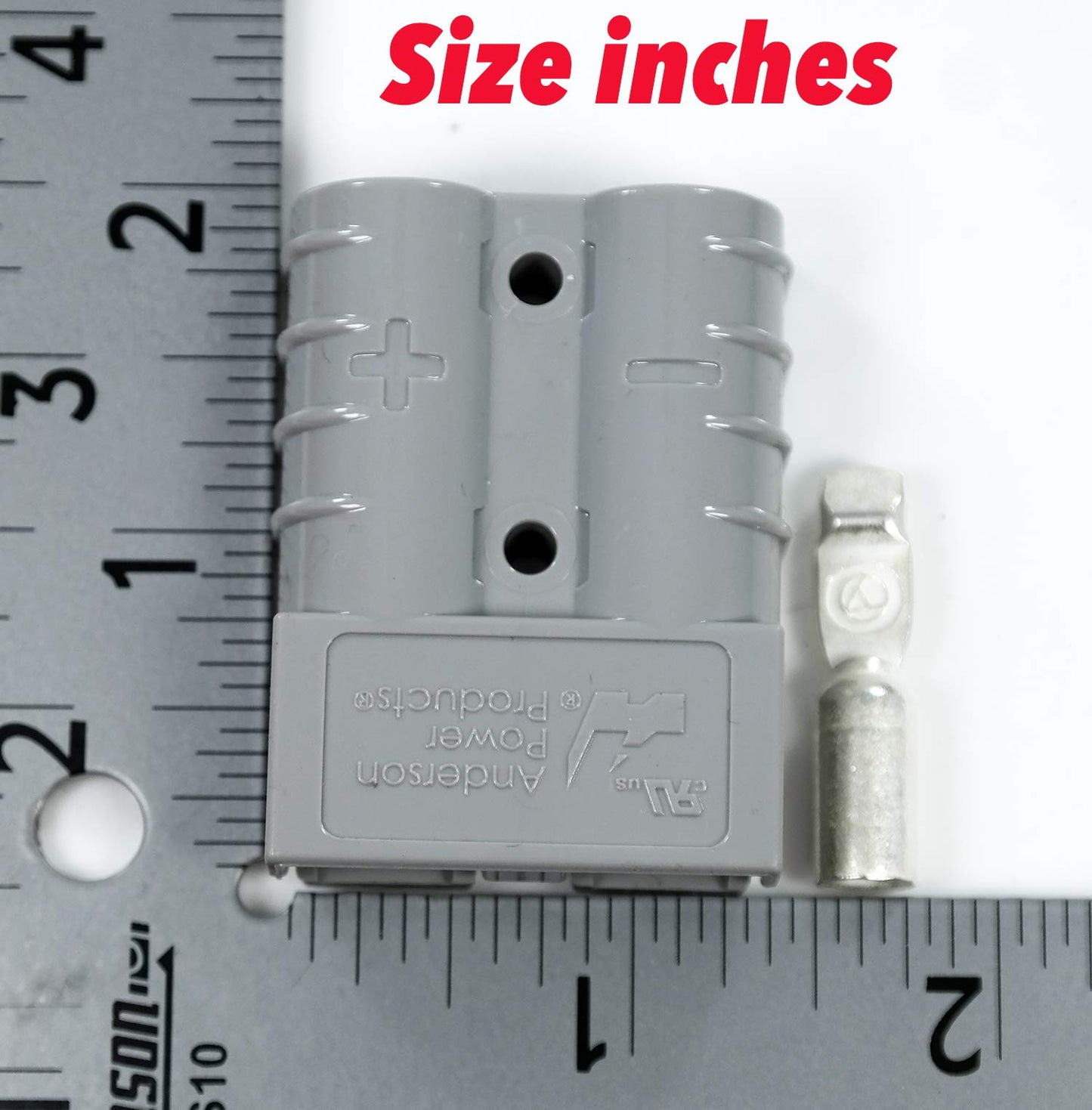Anderson Power Products SB50 Connector Kit, 50 Amps, 36V Gray Housing, w/ 6 AWG, 6319 (Pair)