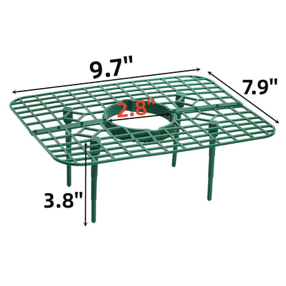 Pumtus 20 Pack Strawberry Plant Supports, Square Growing Rack with 4 Sturdy Legs, Plastic Strawberry Plant Stand Holder, Strawberry Growing Frame Holder Cage, Keeping Berries Clean