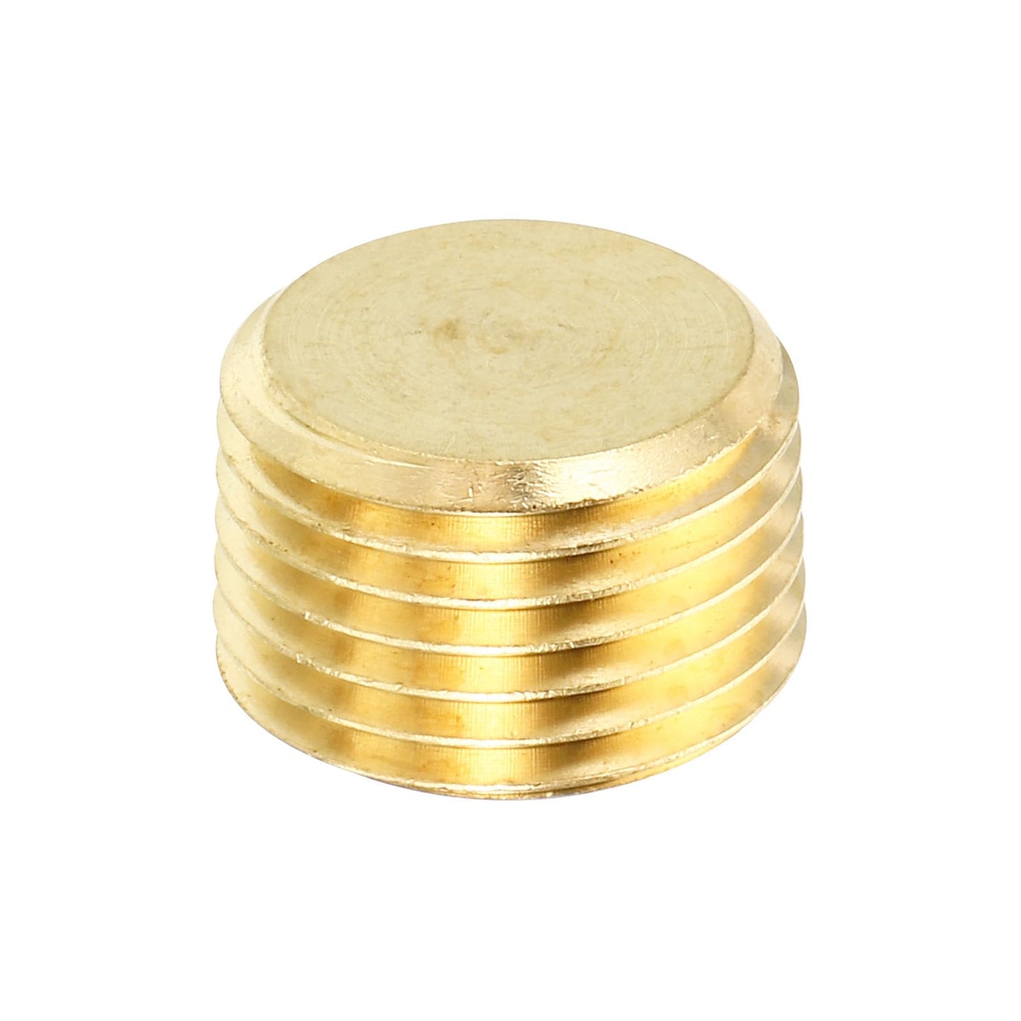 PATIKIL 1/2" NPT Brass Hex Countersunk Plugs, 8 Pack Counter Sunk Internal Hex Thread Socket Pipe Plugs Male Fittings for Water Oil Gas Pipeline