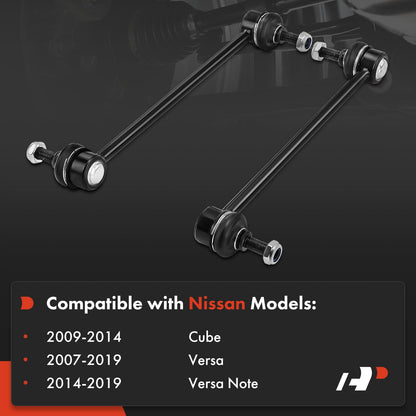 A-Premium 2 x Front Sway Bar Links Stabilizer Bar Links, Compatible with Nissan Versa 2007-2019, Versa Note 2014-2019, Cube 2009-2014