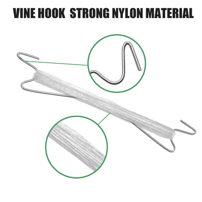 30pcs Tomato Hooks with String, 60pcs Tomato Plant Support Clips, 100 Pcs J-Hook, Tomato Holder Hooks with 33.3ft Tomato Twine for Climbing Plants Tomato Cucumber Cherry Vegetable