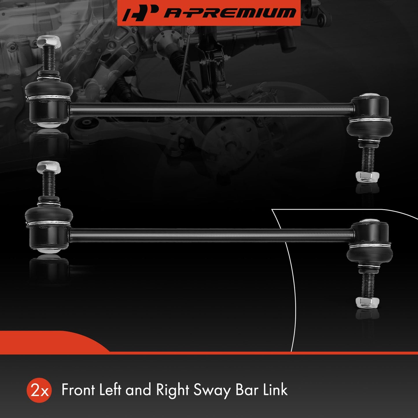 A-Premium 2 x Front Sway Bar Links Stabilizer Bar Links, Compatible with Nissan Versa 2007-2019, Versa Note 2014-2019, Cube 2009-2014