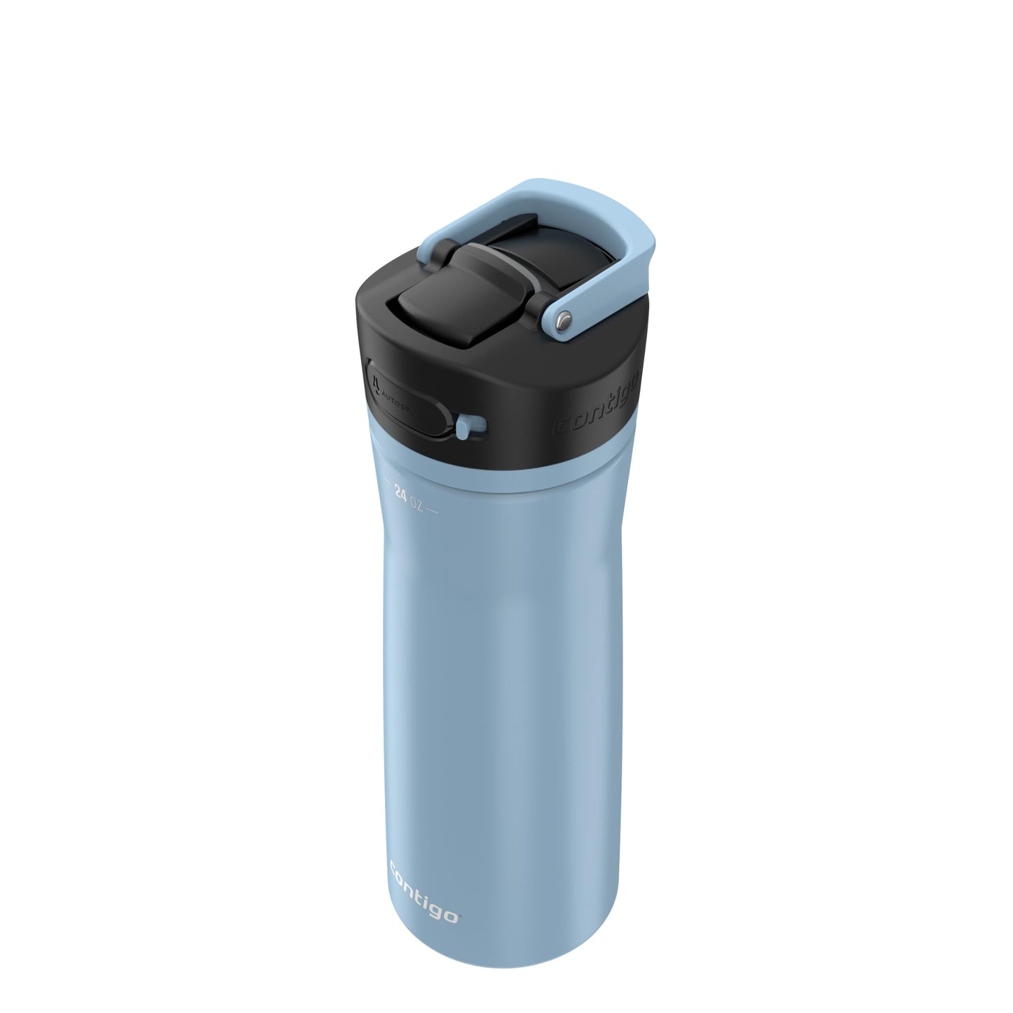 Contigo Ashland Chill 2.0 Stainless Steel Leak-Proof Water Bottle with Straw and Carry Handle for Easy Travel, Vacuum-Insulated and BPA-Free, Glacier, 24 oz (709 mL)