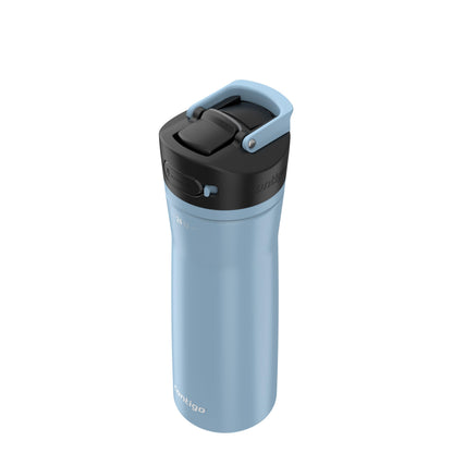 Contigo Ashland Chill 2.0 Stainless Steel Leak-Proof Water Bottle with Straw and Carry Handle for Easy Travel, Vacuum-Insulated and BPA-Free, Glacier, 24 oz (709 mL)