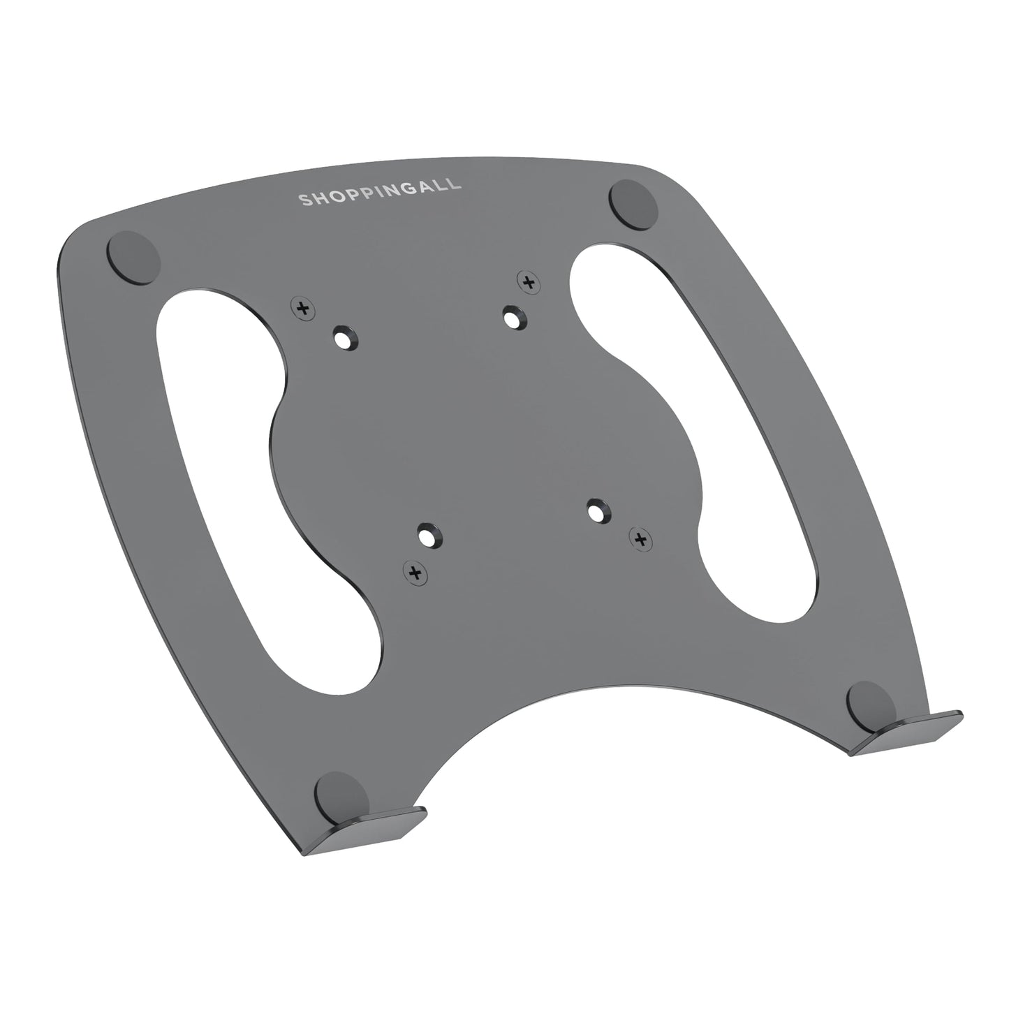 SHOPPINGALL Laptop Mount Tray for Monitor Arms and Stands | Holds 13 to 17 Laptops Notebook Arm Tray Laptop Holder Arm Plate Fits 75 x 75 and 100 x 100 VESA Mount Holes - SA-D15-Black