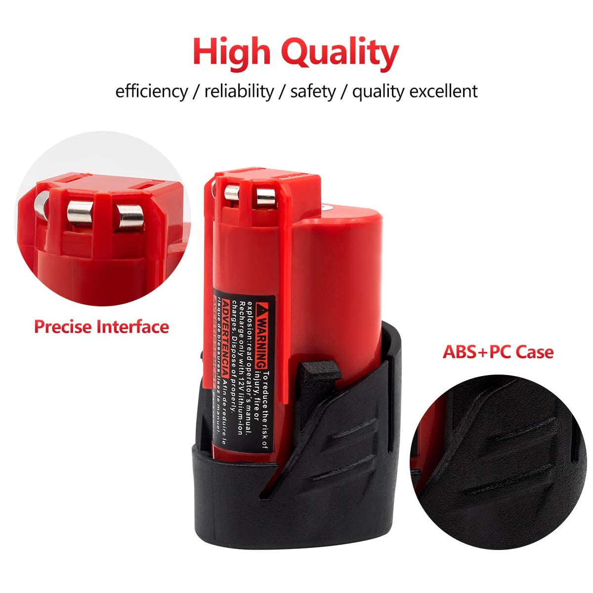 Akkopower Battery Replacement for 12v Lithium 4.0 ah Compatible with Original 12 Volt Cordless Power Tools 2 Pack 48-11-2411 48-11-2440 48-11-2420 48-11-2401 48-11-2425 2Pack