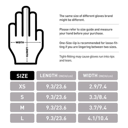 Black Disposable Gloves L|Latex-Free Vinyl Gloves for Household, Food Handling, Lab Work and More|Large,100 Counts/Box