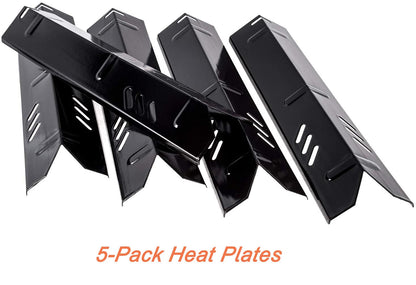 15" Grill Heat Shield Plate Replacement for Dyna-glo DGF510SBP DGF510SSP DGF493BNP DGF493PNP, Burner Covers for Backyard GBC1460W, Heat Plates for Dyna glo BBQ Parts