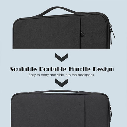 ProElife 13-Inch Laptop Sleeve Case for 2025-2018 MacBook Air 13.6 inch/Pro 13.3 inch M4 M3 M2 (A3240/A2338) Accessory Traveling Carrying Canvas Bag Cover Simple Case (Black)