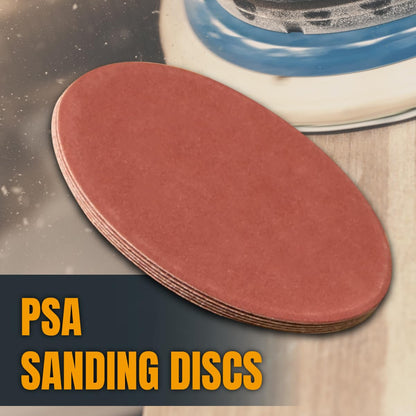 POWERTEC 110610 12-Inch PSA 120-Grit Aluminum Oxide Self Stick Sanding Disc, 10-Pack