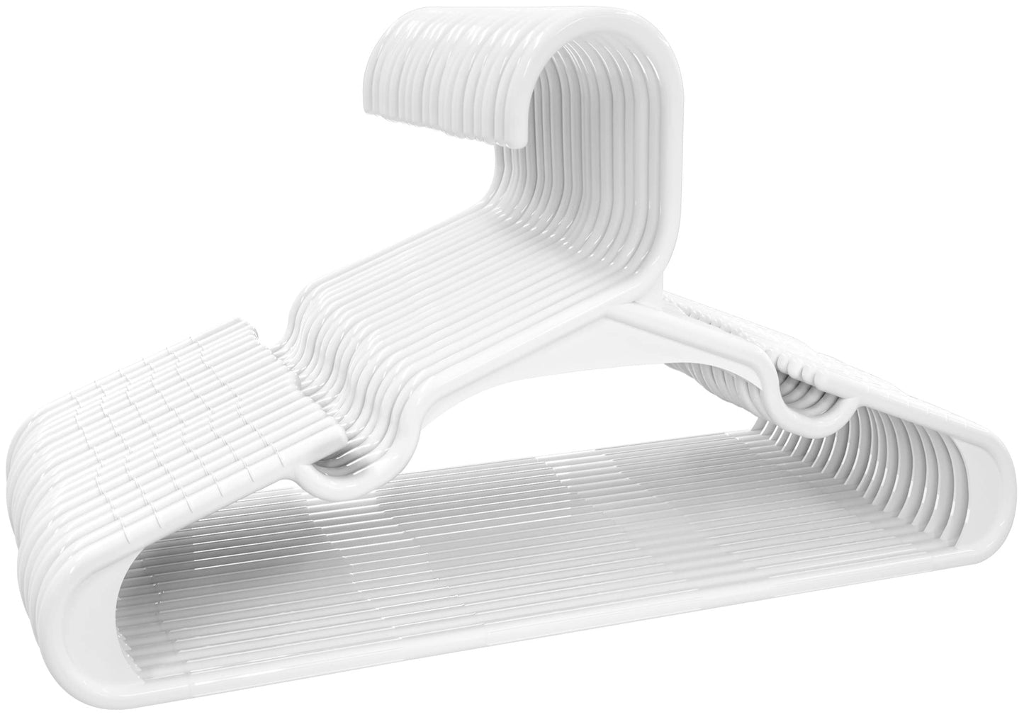 Utopia Home 60 Pack Kids Hangers - Plastic Baby Hangers for Closet - Children's Hangers for Clothes & Infant Hangers for Closet - Ideal for Everyday Standard Use (White)