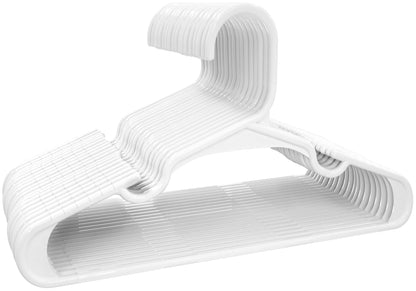 Utopia Home 60 Pack Kids Hangers - Plastic Baby Hangers for Closet - Children's Hangers for Clothes & Infant Hangers for Closet - Ideal for Everyday Standard Use (White)