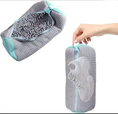 Shoe Laundry Bags for Washing Machine, 2Pcs Reusable Shoe Washing Bag, Laundry Bag for Washer and Dryer (Grey-2PCS)