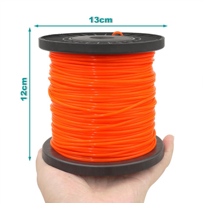 Zeqeey Nylon Weed Eater Trimmer Line 2.4 mm x 100 m 0.095 328 ft Round Strimmer String Cord Rope for Garden Grass Strimmer Weedeater