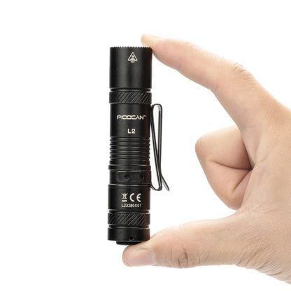 PIOOCAN Flashlight Rechargeable 1200 Lumens EDC Flashlight, Lampe De Poche Rechargeable Flashlights with Clip, Super Bright Small Flashlight with 4 Modes for Camping, Outdoor, and Emergency (Black)
