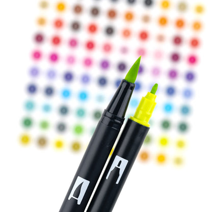 Tombow 56185 Dual Brush Pen Art Markers, Bright, 10-Pack