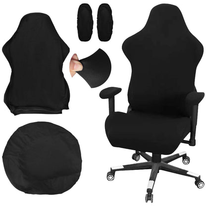 4-Piece Gaming Chair Cover, Universal Office Chair Cover Set, Covers for Chairs with Armrests, Chair Back Cover, Seat Cover, Office Chair for Computer Chairs/PC Seat Cover Chair