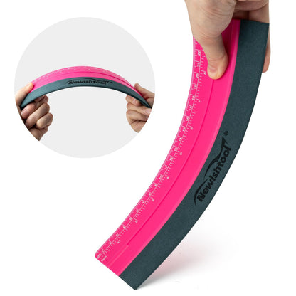 NEWISHTOOL Vinyl Wrap Squeegee for Vinyl, Big Size Wallpaper Smoothing Squeegee, 3 Pack 25CM Decals Squeegee with Ruler & Micro Suede Felt Edge for Sign Making Graphic Window Tint Film Application