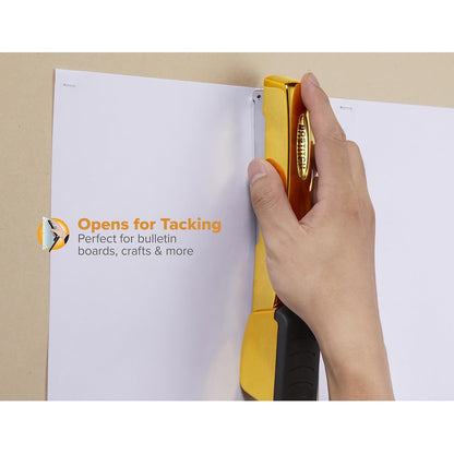 Bostitch Metallic Gold Stapler, All-Metal, 20 Sheets