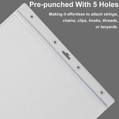 Acidea Sheet Protectors 10 Pack A4 Waterproof Resealable Zip Wall Sign Holder Page Protectors Clear Photo Plastic Sleeves for Documents, Photos, and Wall Sign Display