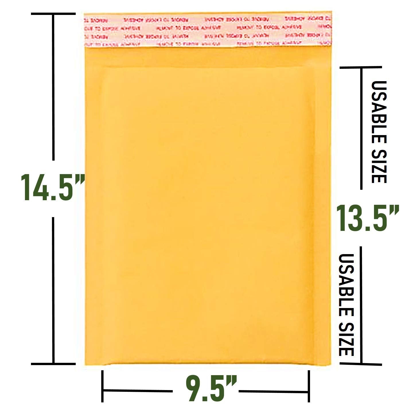 Sales4Less #4 Kraft Bubble Mailers 9.5X14.5 Inches Shipping Padded Envelopes Self Seal Waterproof Cushioned Mailer 10 Pack