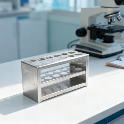Test Tube Holders, Stainless Steel 12 Holes Test Tube Rack Strong 3 Tiers Centrifuge Tube Holder Laboratory School