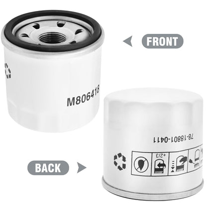 Anxingo 2PCS M806419 Oil Filter Replacement for John Deere 500 570 575 670 675 770 790 870, Replace M806418