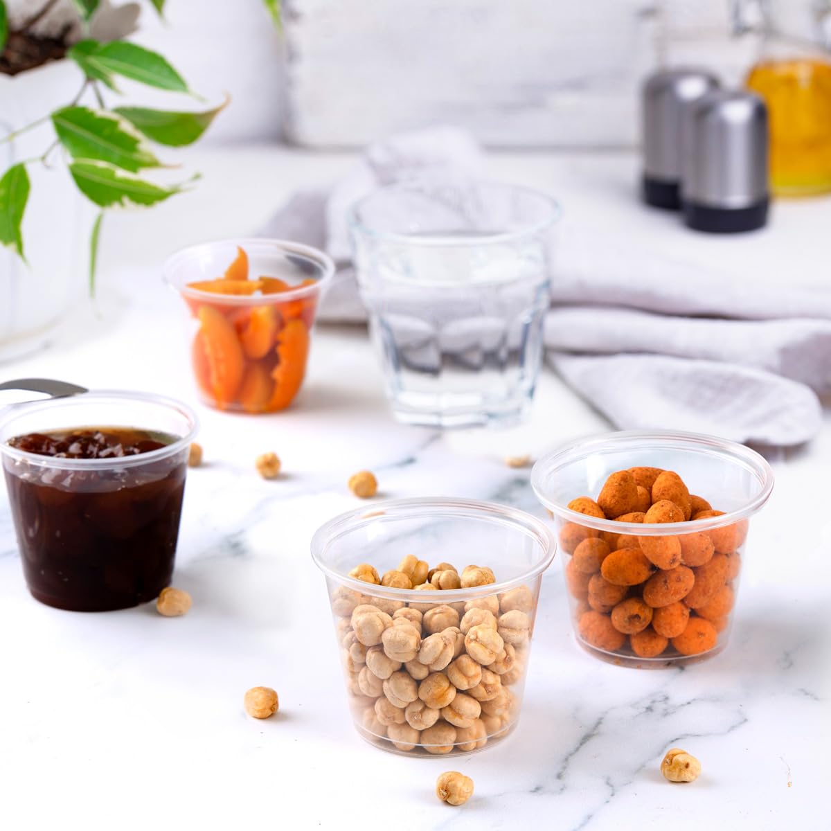 GUSTO [5.5 oz. - 250 Count] Clear Disposable Portion Cups (No Lids), Souffle Containers, Jello Shot Cups, and Sauce Containers For Portion Control, Salad Dressing and More - Formerly Comfy Package