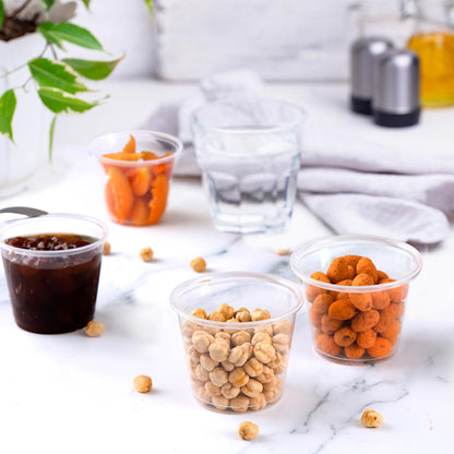 GUSTO [5.5 oz. - 250 Count] Clear Disposable Portion Cups (No Lids), Souffle Containers, Jello Shot Cups, and Sauce Containers For Portion Control, Salad Dressing and More - Formerly Comfy Package