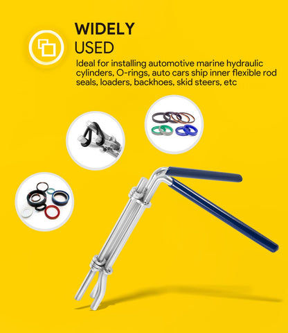 3 Pack Hydraulic Seal Installation Tools, Hydraulic Cylinder Piston Repair Seal Kit, U-Cup Rod Seal Installation Tool Kits Upgraded Seal Twistor Install Tool Set