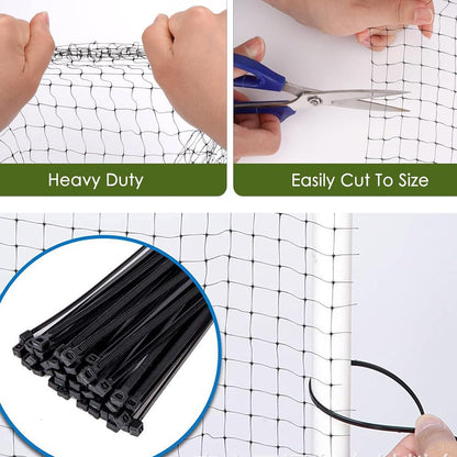 7 X 100 Feet Bird Netting with 50pcs Ties for Garden Fencing Garden Fence Insect Netting for Fruit Tree Netting Netting for Plants Protect Plants Fruits Trees from Rodents Birds (7 x 100 Feet)