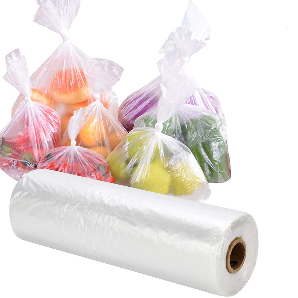 RyhamPaper Plastic Produce Bags Roll, 16” x 20”, 350 Counts, Food Storage, Trash, Pet Waste Bags