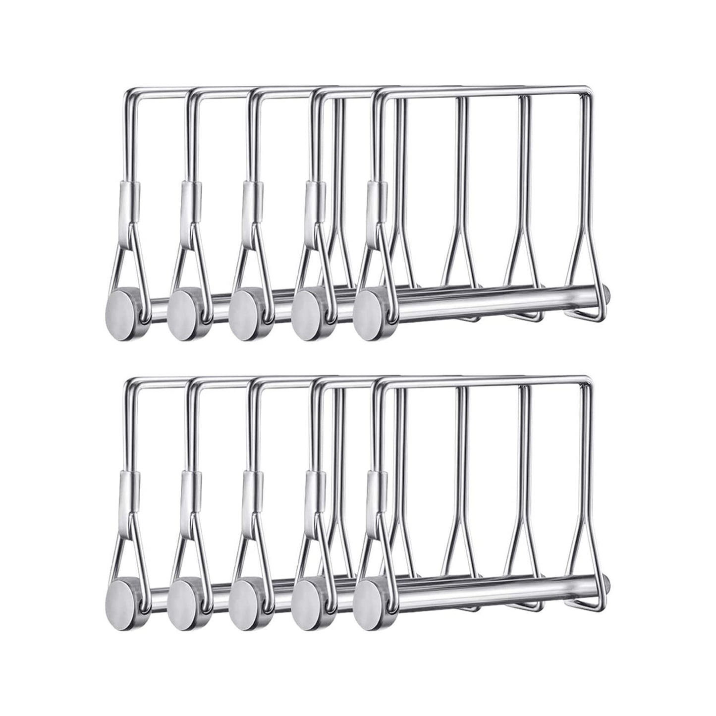 10 Pack Heavy Duty 1/4x4 Inch Trailer Coupler Pin Wire Lock Pin PTO Shaft Hitch Pin Towing Hitch Pin Trailer Accessories